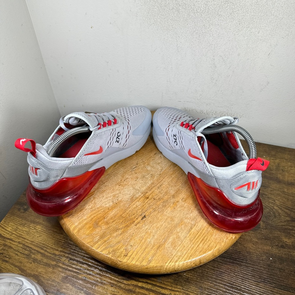 Nike Air Max 270 Mens Wolf Grey University Red AH8050-018 Running Shoes Size 8.5 - Picture 2 of 8